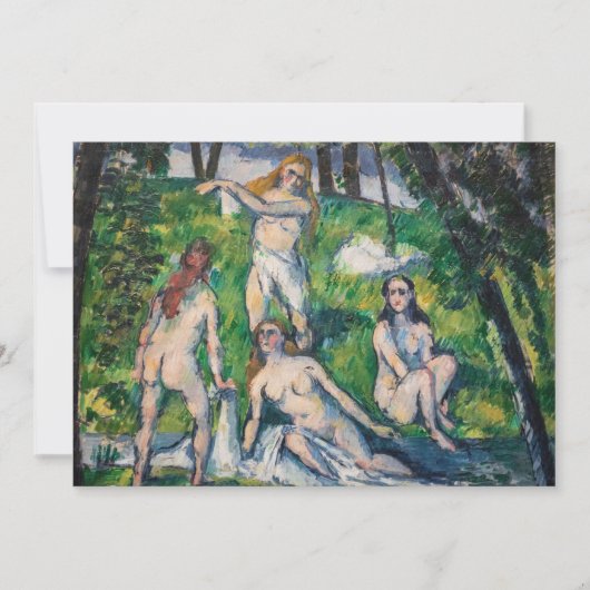Paul Cezanne - Four Bathers Bedankkaart (Voorkant)