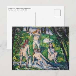 Paul Cezanne - Four Bathers Briefkaart