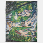 Paul Cezanne - Four Bathers Fleece Deken (Voorkant)