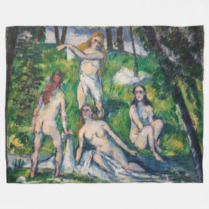 Paul Cezanne - Four Bathers Fleece Deken
