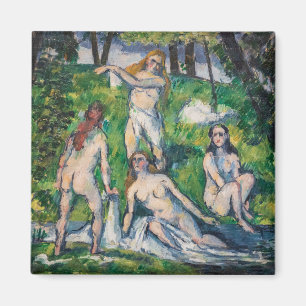 Paul Cezanne - Four Bathers Magneet