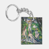 Paul Cezanne - Four Bathers Sleutelhanger (Voorkant Links)