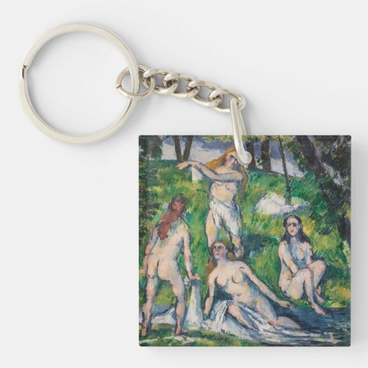 Paul Cezanne - Four Bathers Sleutelhanger (Voorkant)