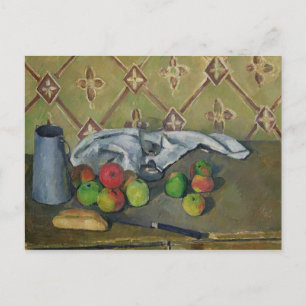 Paul Cezanne Fruit, Serviette en Milk Jug, c.18 Briefkaart