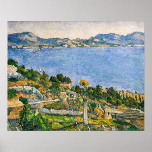 Paul Cezanne - Golf van Marseille gezien vanuit Es Poster (Voorkant)