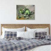 Paul Cezanne | Groene appelen, c.1872-73 Canvas Afdruk (Insitu (Slaapkamer))