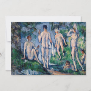 Paul Cezanne - Groep badenden Bedankkaart