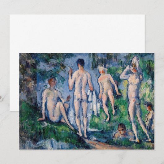 Paul Cezanne - Groep Bathers Bedankkaart (Voorkant / Achterkant)