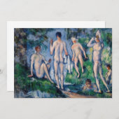 Paul Cezanne - Groep Bathers Kaart (Voorkant / Achterkant)