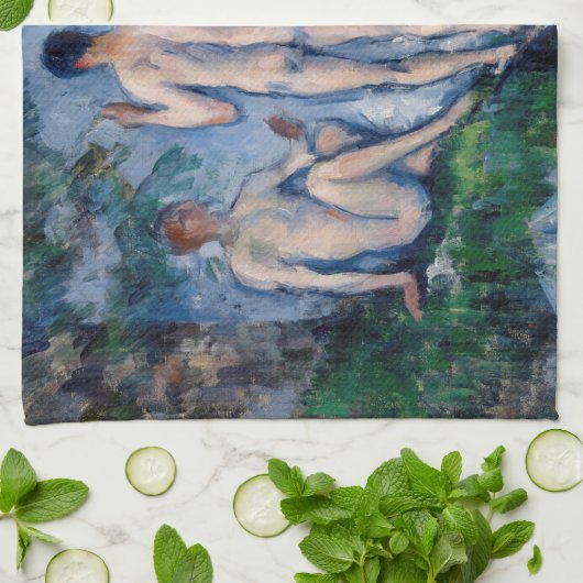 Paul Cezanne - Groep Bathers Theedoek (Gevouwen)