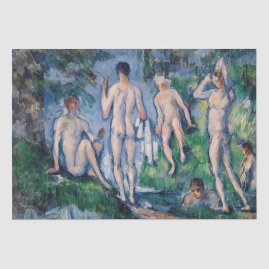 Paul Cezanne - Groep Bathers Tissuepapier (Voorkant)