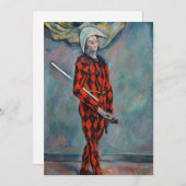 Paul Cezanne - Harlequin Bedankkaart (Voorkant / Achterkant)