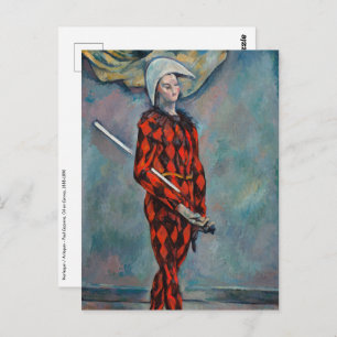Paul Cezanne - Harlequin Briefkaart