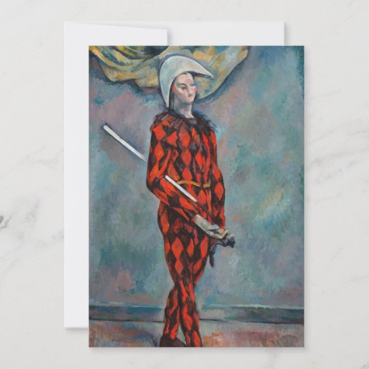 Paul Cezanne - Harlequin Kaart (Voorkant)