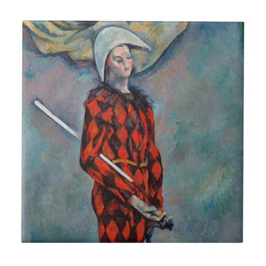 Paul Cezanne - Harlequin Tegeltje (Voorkant)