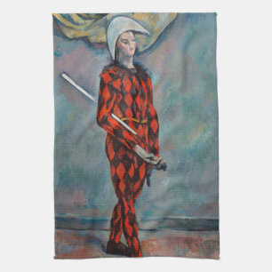 Paul Cezanne - Harlequin Theedoek