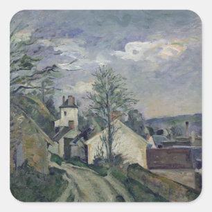 Paul Cezanne Het huis van Doctor Gachet te Auve Vierkante Sticker