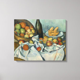 Paul Cezanne - Het mandje appels Canvas Afdruk