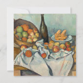 Paul Cezanne - het mandje appels Feestdagenkaart (Voorkant)