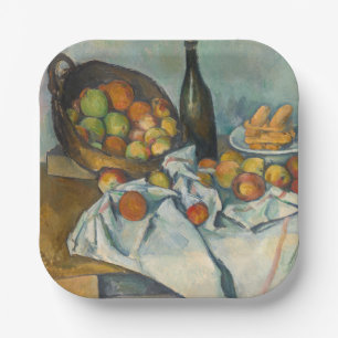 Paul Cezanne - Het mandje appels Papieren Bordje
