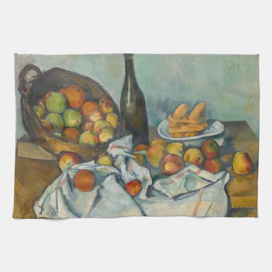Paul Cezanne - Het mandje appels Theedoek (Horizontaal)