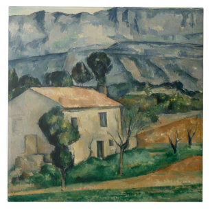 Paul Cezanne - House in Provence Tegeltje