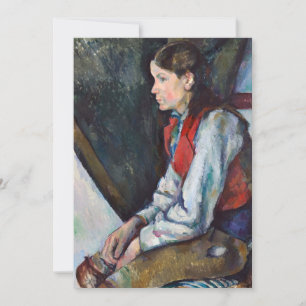 Paul Cezanne - Jongen in de Rode Vest Bedankkaart
