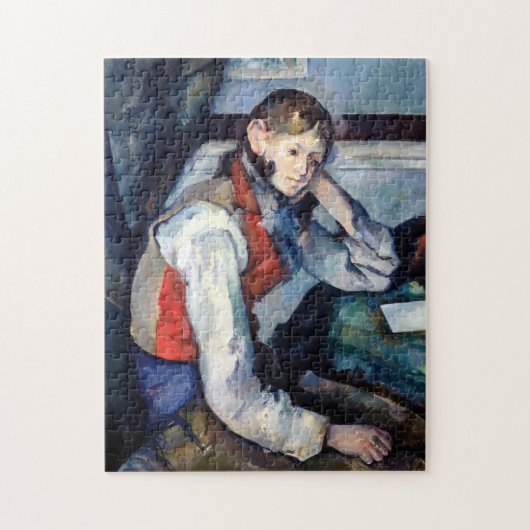 Paul Cezanne - Jongen in de Rode Vest Legpuzzel (Verticaal)