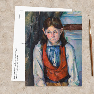 Paul Cezanne - Jongen in de Rode Vest Postkaart