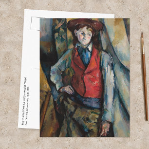 Paul Cezanne - Jongen in de Rode Vest Postkaart