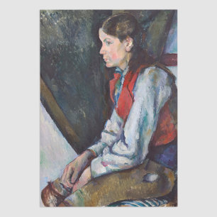 Paul Cezanne - Jongen in de Rode Vest Tissuepapier