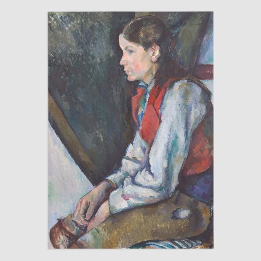 Paul Cezanne - Jongen in de Rode Vest Tissuepapier