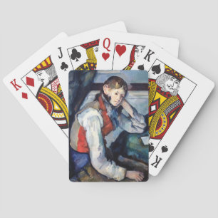 Paul Cezanne - Jongen in het rode vest Pokerkaarten
