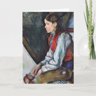 Paul Cezanne - Jongen in het Rode Weste Kaart