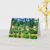 Paul Cezanne - Kasteel van Medan  Kaart (Gele Bloem)