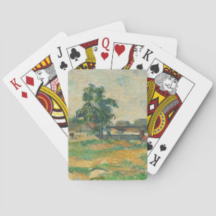 Paul Cezanne Landscape near Paris, c. 1876 (olie) Speelkaarten