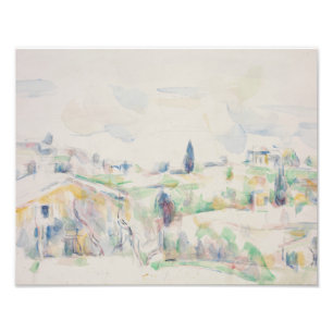 Paul Cezanne - Landschap in Provence Foto Afdruk
