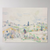 Paul Cezanne - Landschap in Provence Poster (Voorkant)