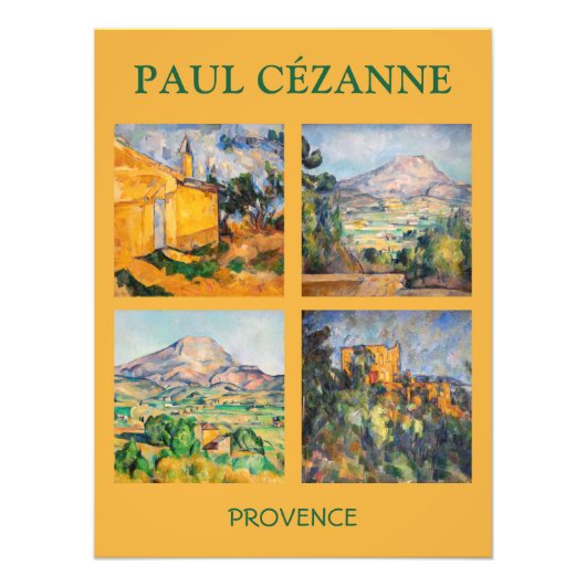 Paul Cezanne - Landschap Masterstuks Selection Foto Afdruk (Voorkant)