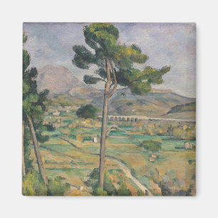 Paul Cezanne Landschap met viaduct Magneet