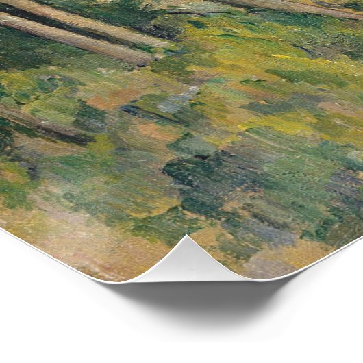 Paul Cezanne | Landschap met viaduct Perfect Poster (Hoek)