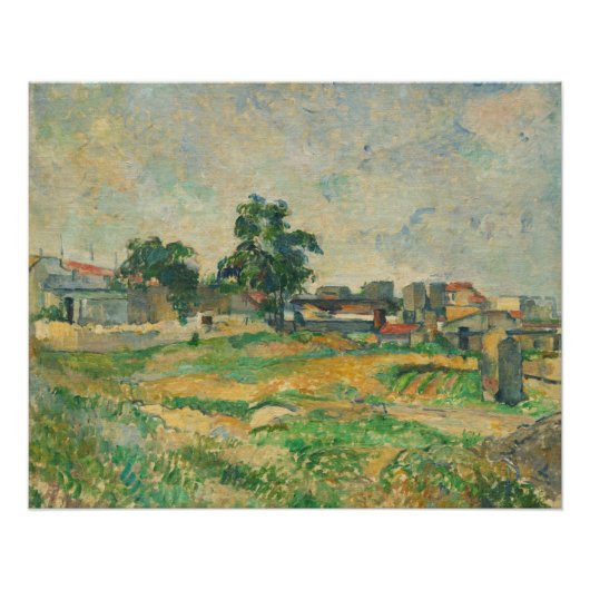 Paul Cezanne | Landschap nabij Parijs, c. 1876 (ol Perfect Poster (Voorkant)