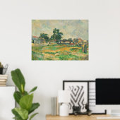 Paul Cezanne | Landschap nabij Parijs, c. 1876 (ol Poster (Thuiskantoor)