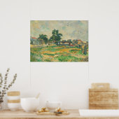 Paul Cezanne | Landschap nabij Parijs, c. 1876 (ol Poster (Keuken)