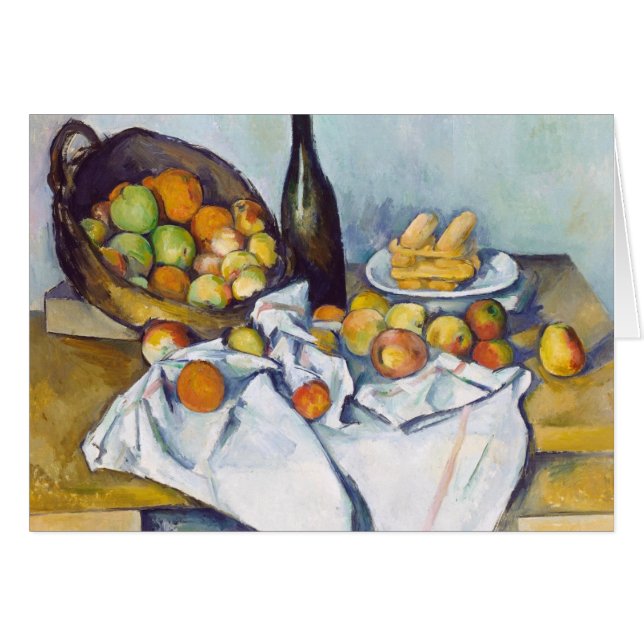 Paul Cézanne le panier des pommes peignant l'art (Devant Horizontal)