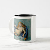 Paul Cézanne Leda en de Swan (Léda au cygne) Tweekleurige Koffiemok (Voorkant links)