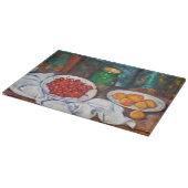 Paul Cezanne leeft nog steeds met kersen en perzik Snijplank (Hoek)