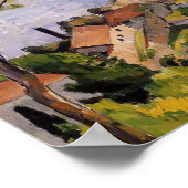 Paul Cezanne-L'Estaque. Uitzicht door de bomen Poster (Hoek)