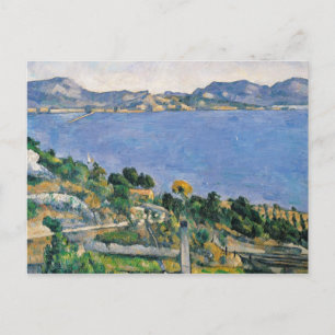 Paul Cezanne L'Estaque, Uitzicht van de baai van Briefkaart