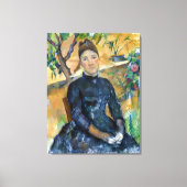 Paul Cezanne Madame Cézanne in het conservatorium Canvas Afdruk (Voorkant)